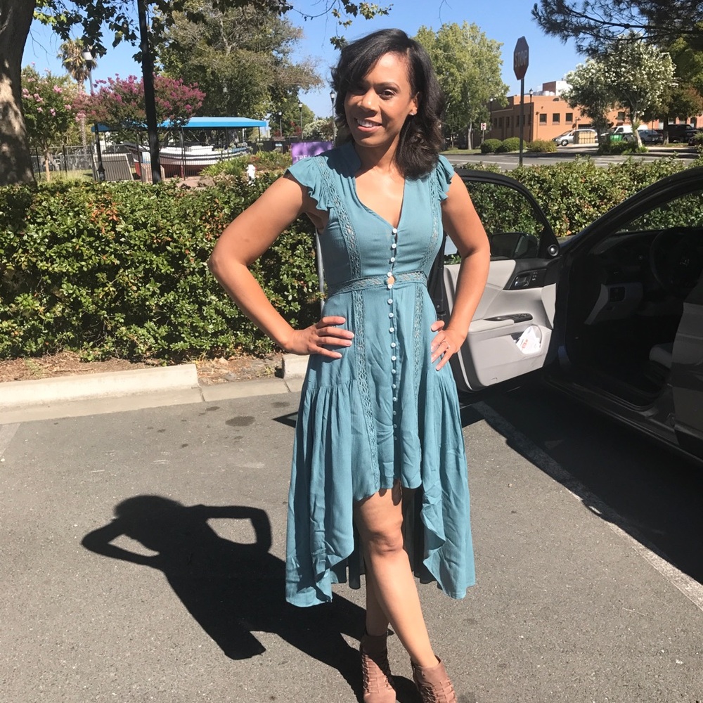 High-Low Flowy Summer Dress